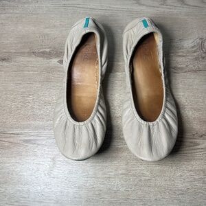 Tieks by Gavrieli Cream Leather Ballet Flats Size‎ 10